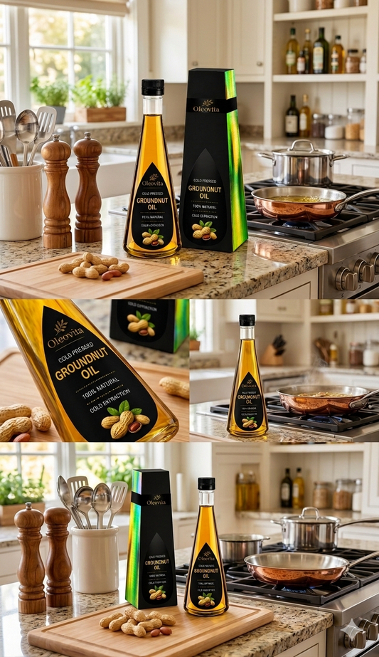 Groundnut Oil- Cold pressed Virgin Oil