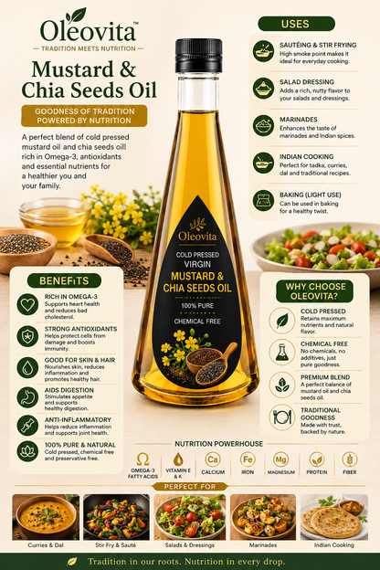 Mustard & Chia seeds Oil